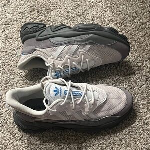 Never Worn Adidas Gray and Blue Athletic Shoes